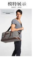 Bolsas de viaje de cuero de lona originales para hombres, bolsa de equipaje de mano, bolsa de lona, bolso de viaje grande, bolsa de fin de semana, envío directo - details 6