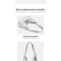 Portátil cadena baguette bolsa, bolsa de las axilas, nueva tendencia brillante mensajero bolso de las mujeres, nicho de gama alta bolso de hombro versátil - details 8