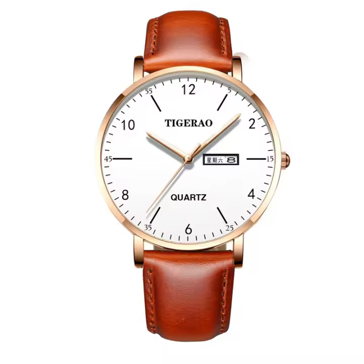 Hombre impermeable doble calendario tendencia cielo estrellado reloj no mecánico reloj de cuarzo luminoso - 1