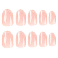 Uñas postizas de almendra rosa brillante, uñas populares de larga duración para principiantes en arte de uñas - details 7