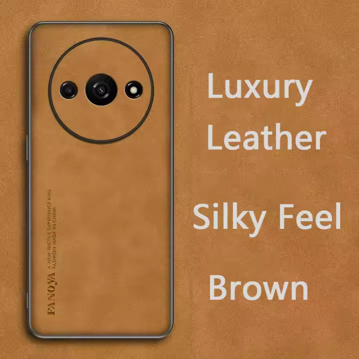 Teléfono empresarial de cuero retro para Xiaomi Redmi A3, A3X, funda protectora a prueba de golpes para prevención de caídas - 1