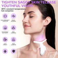 Adecuado para el hogar de las mujeres, masajeador de belleza para rostro, cuello y cuerpo, vibración de calentamiento, 7 tipos de luz de colores - details 2