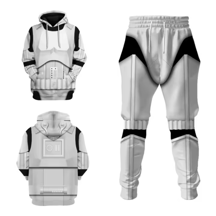 Disfraz de soldado de película Cos, trajes de cosplay, sudaderas con capucha con estampado 3D de fantasía, pantalones, accesorios, traje de carnaval de Halloween para juego de rol masculino - 1