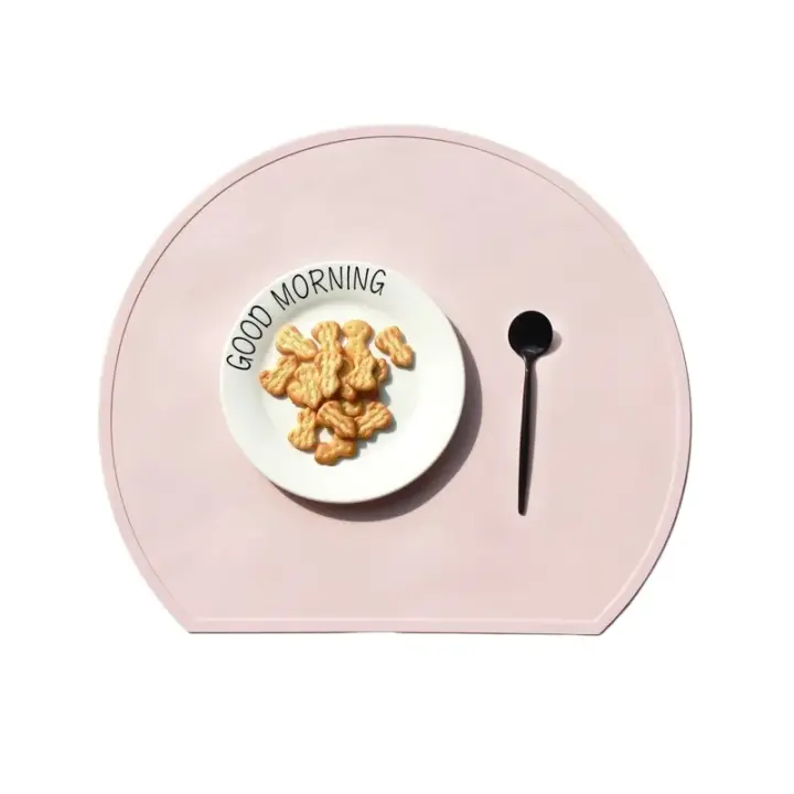 Manteles de Silicona Redondos para Mesa de Cena Antideslizantes, Resistentes al Calor, Para Cocina, Comedor, Patio 1/4/6 Uds - 1