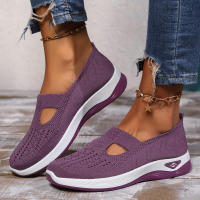 Zapatos para caminar de malla ventilada para mujer, suela cómoda y moderna, superficie suave, ligeros y cómodos, para personas mayores, nuevos - details 1