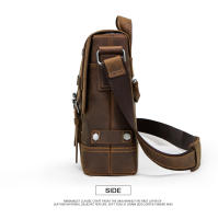 CONTACT'S crazy horse-Bolso de piel auténtica para hombre, bandolera vintage para ordenador portátil, bolso cruzado - details 8