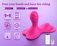 Leten Vibrador Telecontrolado Enchufable para Mancuerna y Anus 9+9 Vibraciones - details 0