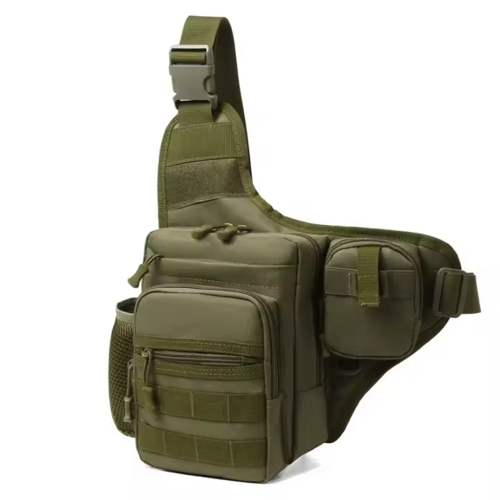 Bolsa de Escalada de Camping Bolsillo de Pecho Táctico para Hombres Ideal para Ciclismo, Senderismo, Viajes al Aire Libre Bolsa de Cintura para Pesca - 1