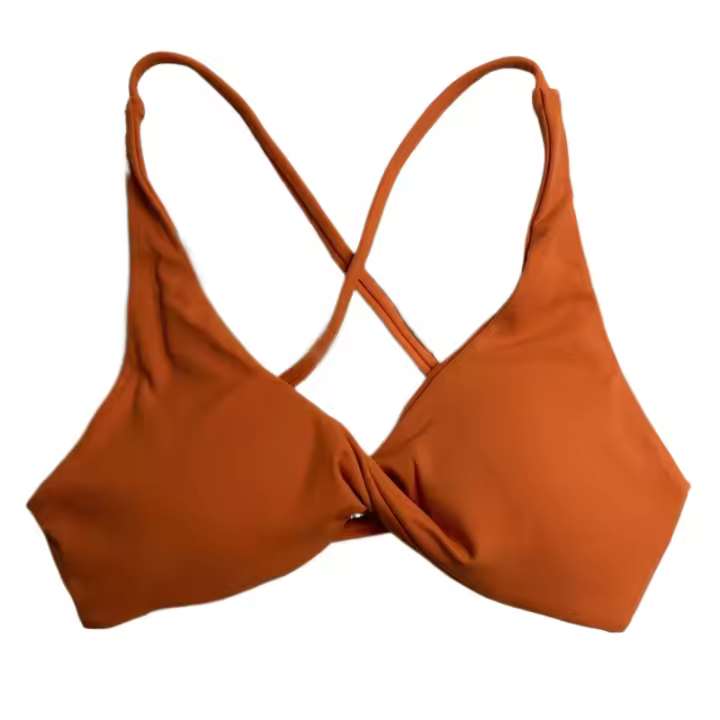 Sujetador deportivo con tirantes cruzados y relleno con giro frontal, espalda sexy, sin mangas, Top corto, Sujetador deportivo para yoga - 1