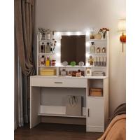 Luz LED de Brillo Ajustable, con Cajones y Almacenaje, Estantes Abiertos, para Dormitorio, Armario, Blanco DT19903X - details 6