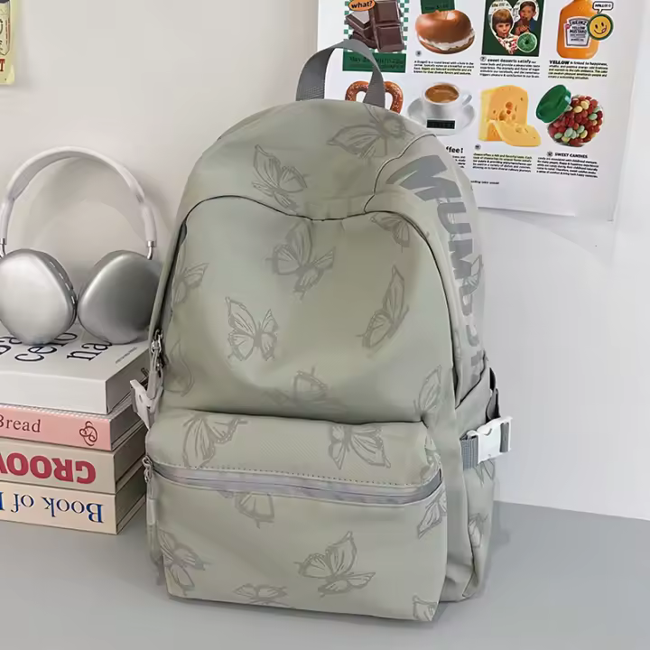 Mochila de Nylon de Diseño Versátil Compacta, Elegante, Paquete de Computadora de Alta Gama para Estudiantes de Universitario - 1