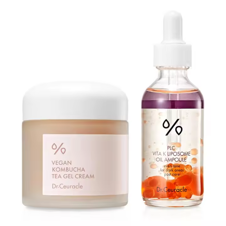 Dr.Ceuráculo |   Crema de gel de té de kombucha vegana + ampolla de aceite de liposoma PLC Vita K - 1