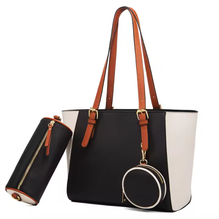 El nuevo bolso de gran capacidad para mujer, ideal para madres, tres en uno, simple, de un solo hombro y bandolera cruzada. - 1