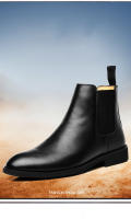 Botas Chelsea de cuero genuino para otoño e invierno, botas de hombre británicas - details 5