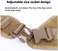 Chaleco Táctico Militar para Mascotas Correa de Entrenamiento al Aire Libre para Perros Medianos y Grandes Collar Incluido - details 10