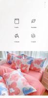 Funda de Edredón de Flores Estampadas y Espumadas para Cama Doble Individual sin Funda de Almohada y Sábana Rosa Cómoda y Gruesa - details 7