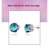 Pendientes de Topacio Misterioso SILVERCHAKRA para Mujeres Joyería Fina Vintage con Piedra Preciosa de Plata 925 Regalo para San Valentín - details 0