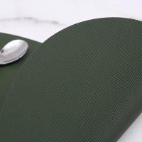 Manteles individuales y posavasos de piel, manteles individuales y posavasos lavables de PVC, resistentes al calor, antideslizantes, antimanchas, aptos para mesa de cocina, 39x33cm - details 3