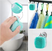 Cepillo de baño para perros y gatos, de silicona suave, de goma, para el cuidado de mascotas, dispensador de champú, cepillos para cachorros, gatos, ducha, aseo de pelo, limpieza, estropajo para perros de pelo corto, gatos, ducha, color rosa - details 4