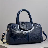 Elegante Bolso Cruzado de Cocodrilo Negro Gran Capacidad, Correa Ajustable, Cierre con Cremallera, Linedo de Poliéster, Detalle de Lentejuelas Bolso Versátil para Mujeres, Estilo Urban - details 1