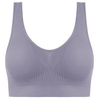 Sports bra women solid color fitness top gym yoga athletic tight workout soft brassiere padded - details 38