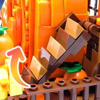 Halloween Creative Building Blocks Game, Halloween Hut, Ghost House, Pumpkin House, Decorative Brick Set, Toys, Birthday Party G - details 17