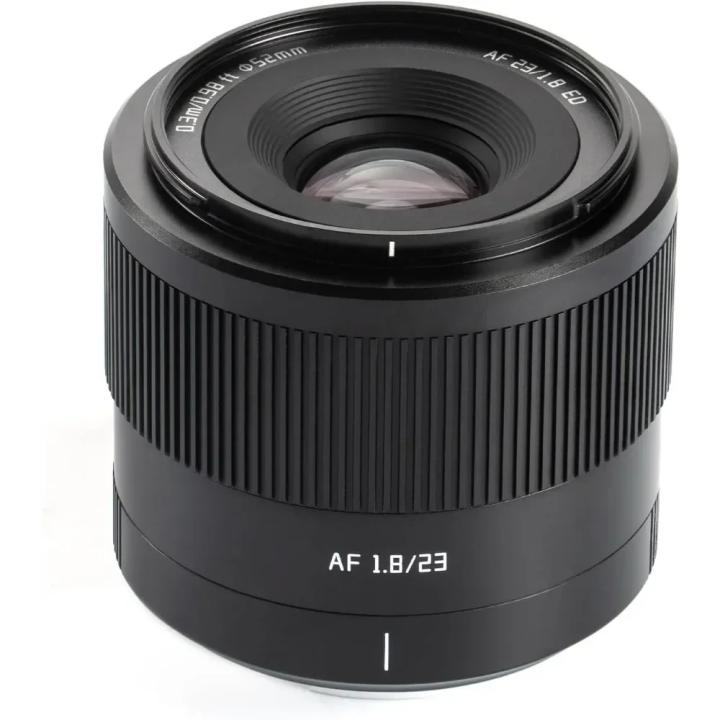 Lente APS-C de 23mm F1.8 AF PERGEAR Compatible con Cámaras Fuji X Sony E Mount Camcorder Lens