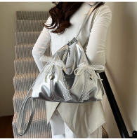 Bolso doble con lazo estilo Ballet para mujer, edición coreana, bolso de hombro individual de gran capacidad, primavera 2025 - details 17
