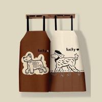 Delantal de cocina antisalpicaduras, diseño de dibujos animados, delantal de cocina resistente a la suciedad, delantal ajustable de tela para el hogar, delantal para hornear, tareas domésticas - details 7