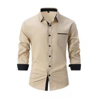 Camisa informal para hombre, camisa con cuello vuelto, a la moda - details 6
