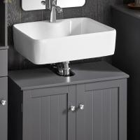 Armario de Baño de Suelo con 1 Estante y 2 Puertas 60 x 30 x 60 cm Ideal para Almacenamiento de Lavabo - details 13