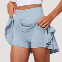 Verano Mujer Sprints tenis baile Fiess corto juvenil de secado rápido sólido forro femenino cintura alta Mini faldas pantalones cortos - details 28