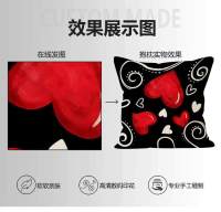 Nueva funda de almohada de amor rojo para el Día de San Valentín, funda de almohada decorativa festiva para el hogar, funda de cojín estampada con línea - details 0