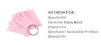 KADS 50 consejos uñas claro Natural Rosa negro Placa de visualización manicura paleta práctica gráfico herramientas de uñas - details 1