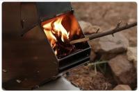 Estufa de leña plegable de acero inoxidable con luz de cohete, adecuada para barbacoa que acampa al aire libre - details 13