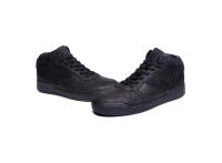 Zapatos de tablero de cuero de caña alta hechos a mano, patrón de corte de cuchillo, zapatos casuales para mantener el calor - details 12