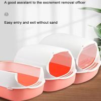 Caja de Arena Cerrada para mascotas, bandeja Sanitaria de PP, a prueba de salpicadoras, Gran capacidad, odorless para Gatos, a prueba de derames, Baño - details 4