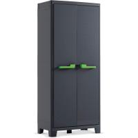 Armario de Resina Impermeable 2 Puertas, 2 Baldas Tamaño 100 x 80 x 44 cm Gris/Antracita - details 4