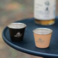 Mini taza de camping de acero inoxidable, 4-1 piezas, 50 ml, adecuada para VIE al aire libre, cerveza, vino, café, té, leche, bebidas, agua, - details 3