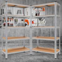 Estantería de Almacenamiento para Cargas Pesadas 180 x 90 x 40 cm, Hasta 875kg, 5 Estantes Ajustables, Tablero de Fibra de Densidad Media y Metal - details 1