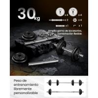 Mancuernas Ajustables de Hierro Fundido Barra Adicional Entrenamiento de Fitness - details 4