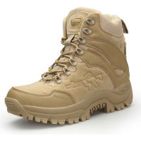 Botas de Combate de Alta Calidad Para Hombre Zapatos de Trabajo de Cuero Genuino Adecuados Para Senderismo Camping y Montañismo - details 23