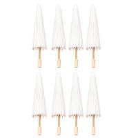 Sombrilla de papel de 8 piezas, sombrilla de bambú para centro de mesa de boda, recuerdo de fiesta, accesorios para fotos, 30cm - details 0