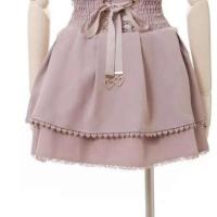 Minifalda estilo lolita de cintura alta pastel kawaii con encaje gótico - details 2