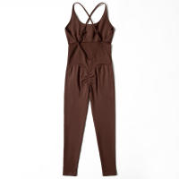 Mono ajustado para mujer, mono deportivo informal para todas las estaciones, ropa deportiva ajustada sin mangas, mono todo en uno, ropa para mujer - details 41