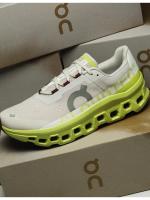 Zapatillas On Running Cloudmonster Frost Acacia - Blanco y Lima - details 3