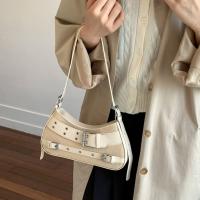 Bolso de mano a la moda Y2K, bolso para axila con remaches, bolso de hombro para chica picante, bolso cruzado Retro con hebilla de cinturón para niñas - details 6