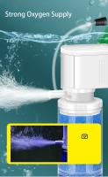 Filtro de esponja para acuario, filtro interno de purificación de agua, bomba de agua multifuncional para pecera, onda para hacer taburete, bomba de aire con ventosa - details 3