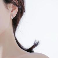 -pendientes de plata de ley 925 para mujer, aretes redondos con forma de flor pequeña, regalo de joyería - details 5