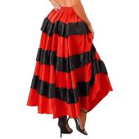 Faldas Flamenco española mujer, falda larga con volantes grandes, tre salón latino para danza del vientre, actuación de 360 - details 4